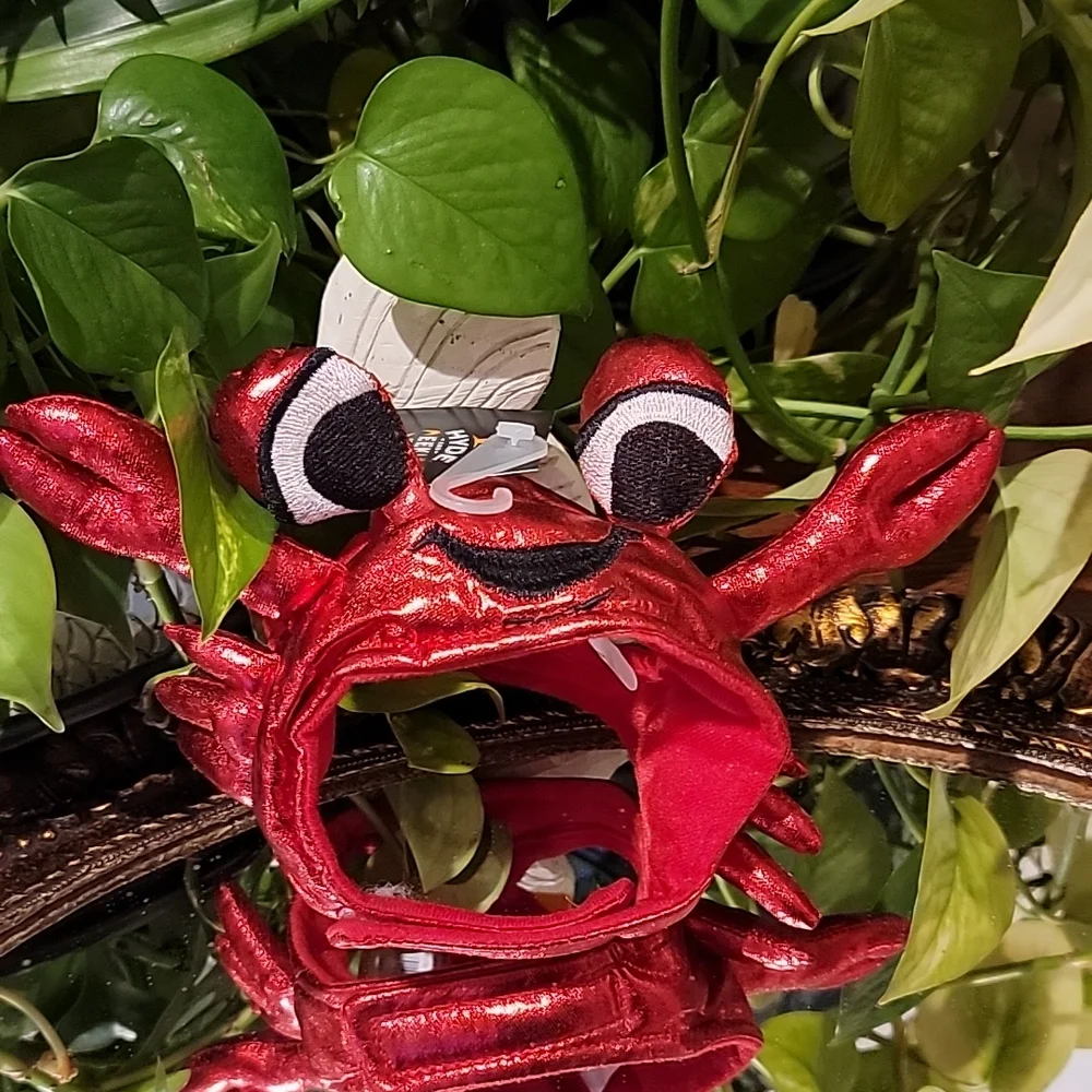 New Cat Crab 🦀 Costume Headpiece Hyde and Eek Red
